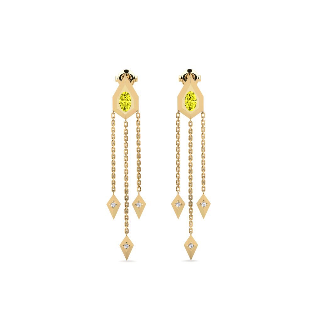 Yellow Diamond Women's Earring Dinder
