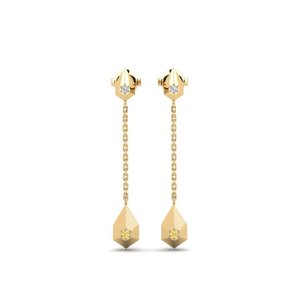 Yellow Diamond Women's Earring Djoua