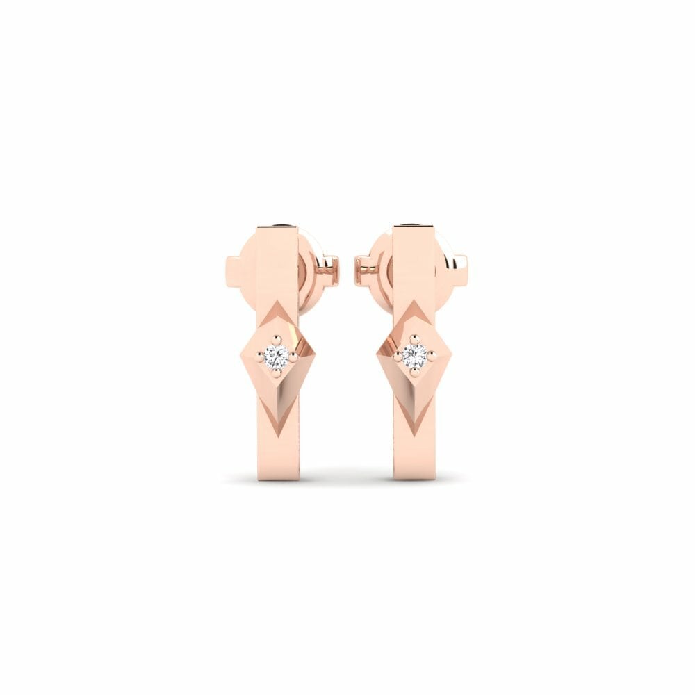 9ct Rose Gold Women's Earring Escravos