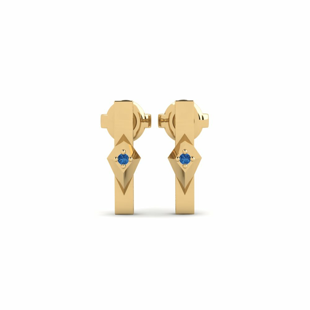 Dark Blue Zirconia Women's Earring Escravos