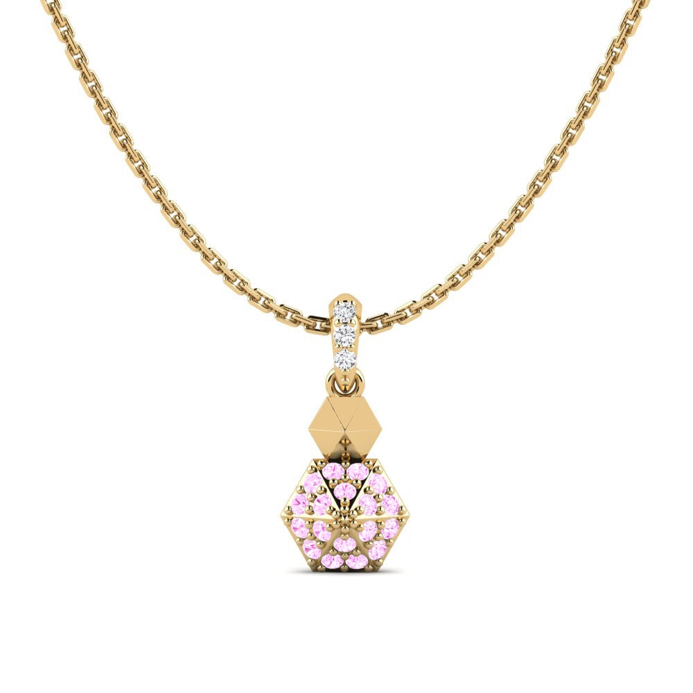 Pink Sapphire Women's Pendant Faalle