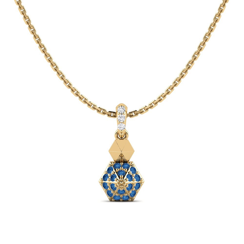 Dark Blue Zirconia Women's Pendant Faalle