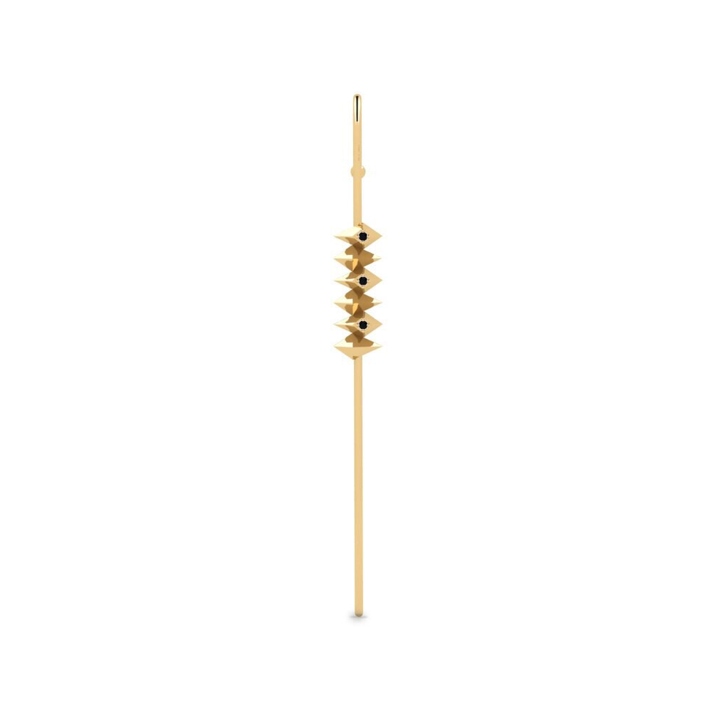 Black Sapphire Ear Piercing Forcados