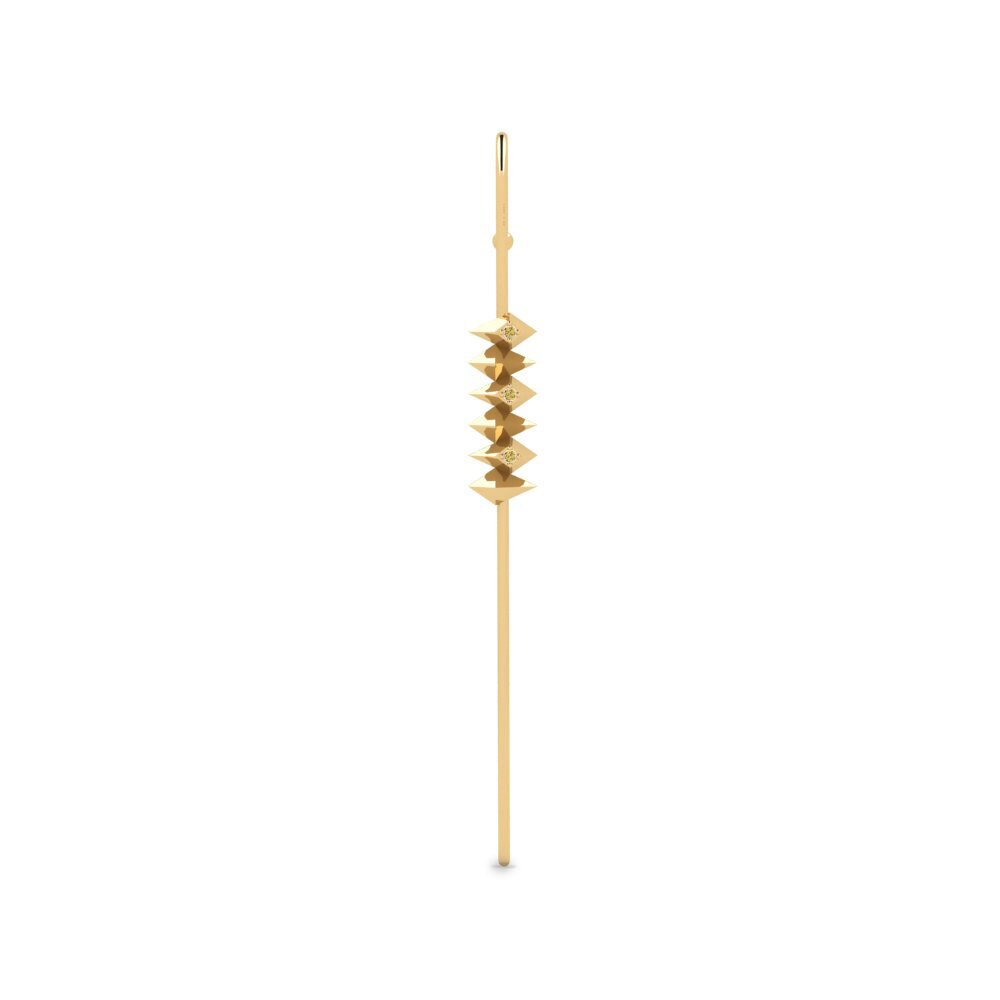 Yellow Diamond Ear Piercing Forcados
