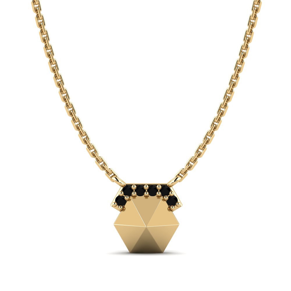 Black Sapphire Women's Necklace Fria