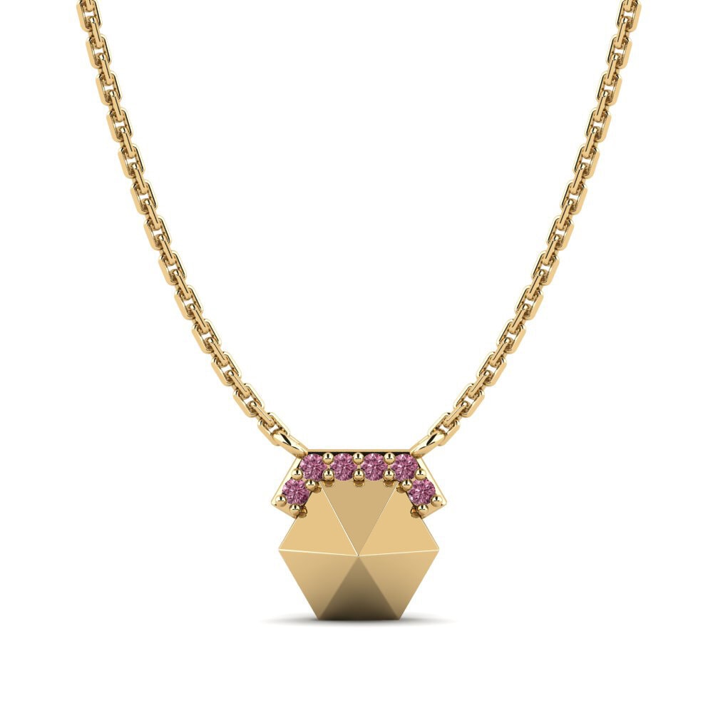 Rhodoliet Granaat Dames Ketting Fria