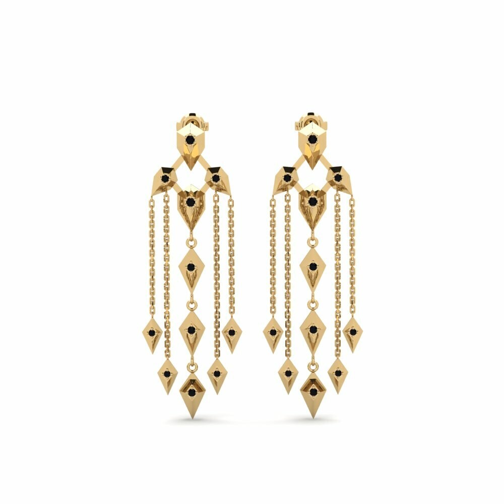 Black Sapphire Women's Earring Gash