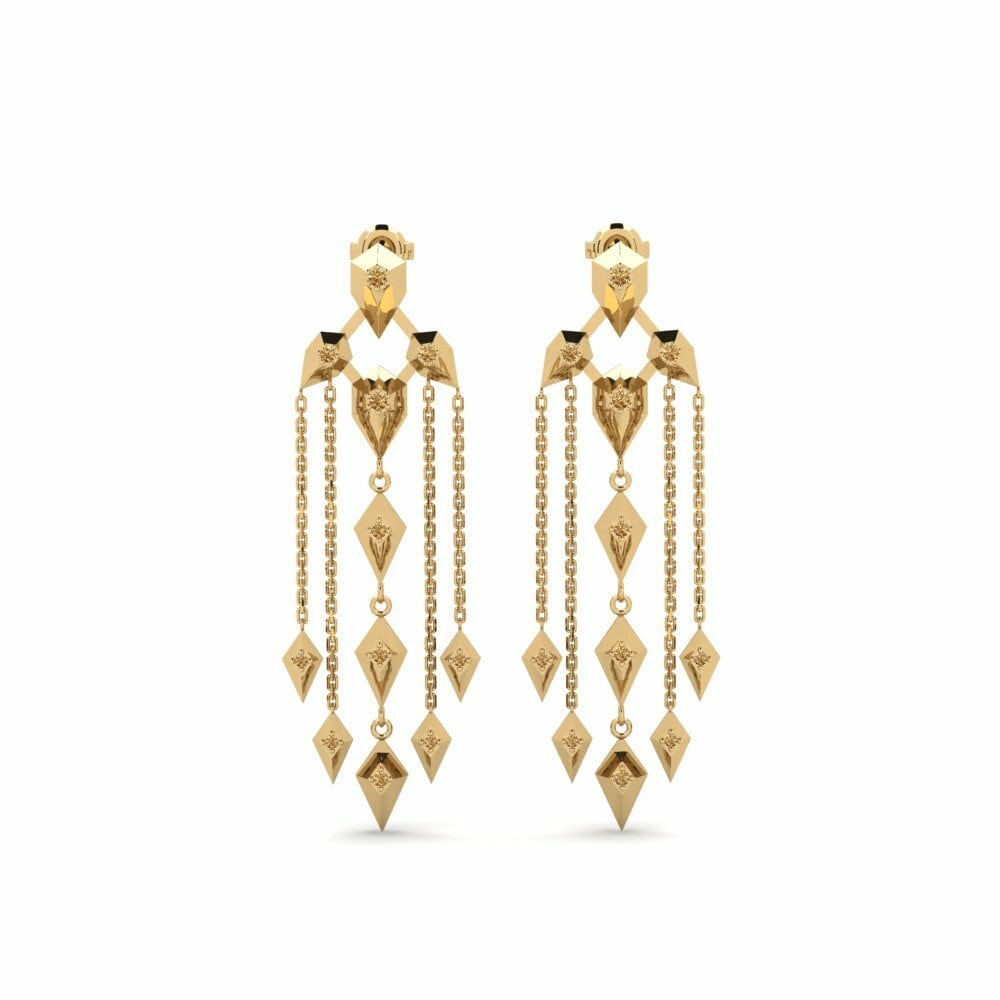Brown Diamond Women's Earring Gash