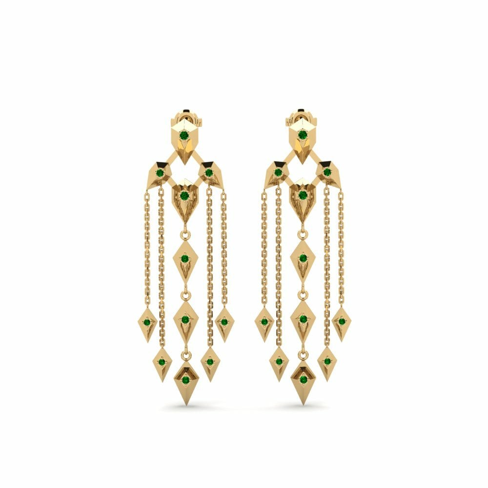 Green Zirconia Women's Earring Gash