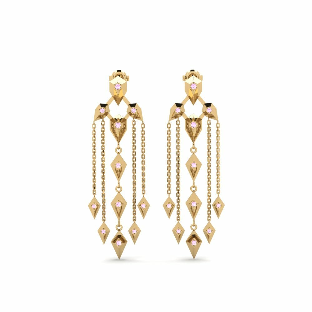 Pink Sapphire Women's Earring Gash