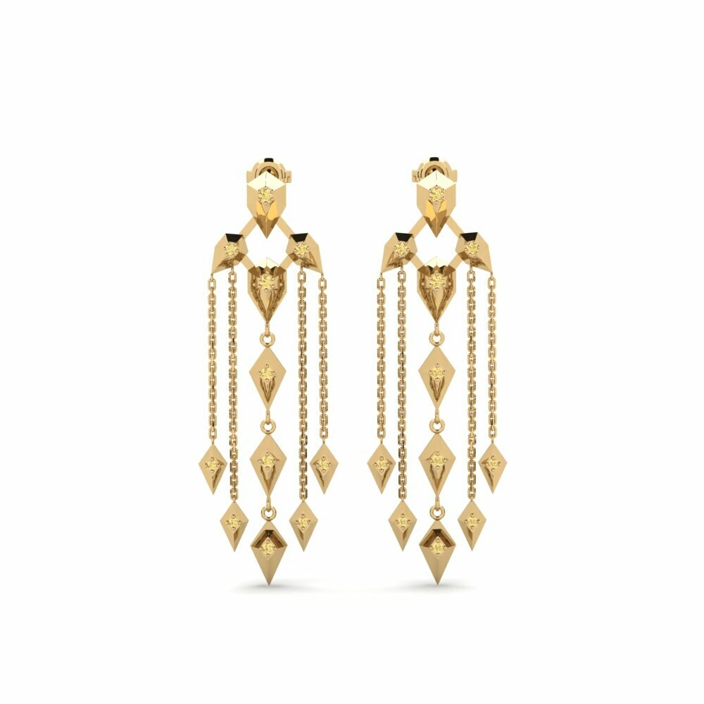 Yellow Diamond Women's Earring Gash
