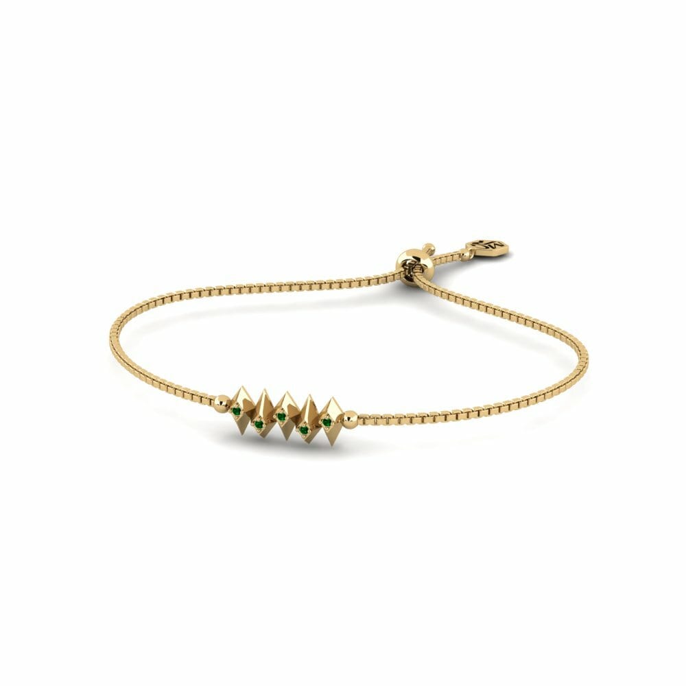 Green Zirconia Women's Bracelet Ghaghara