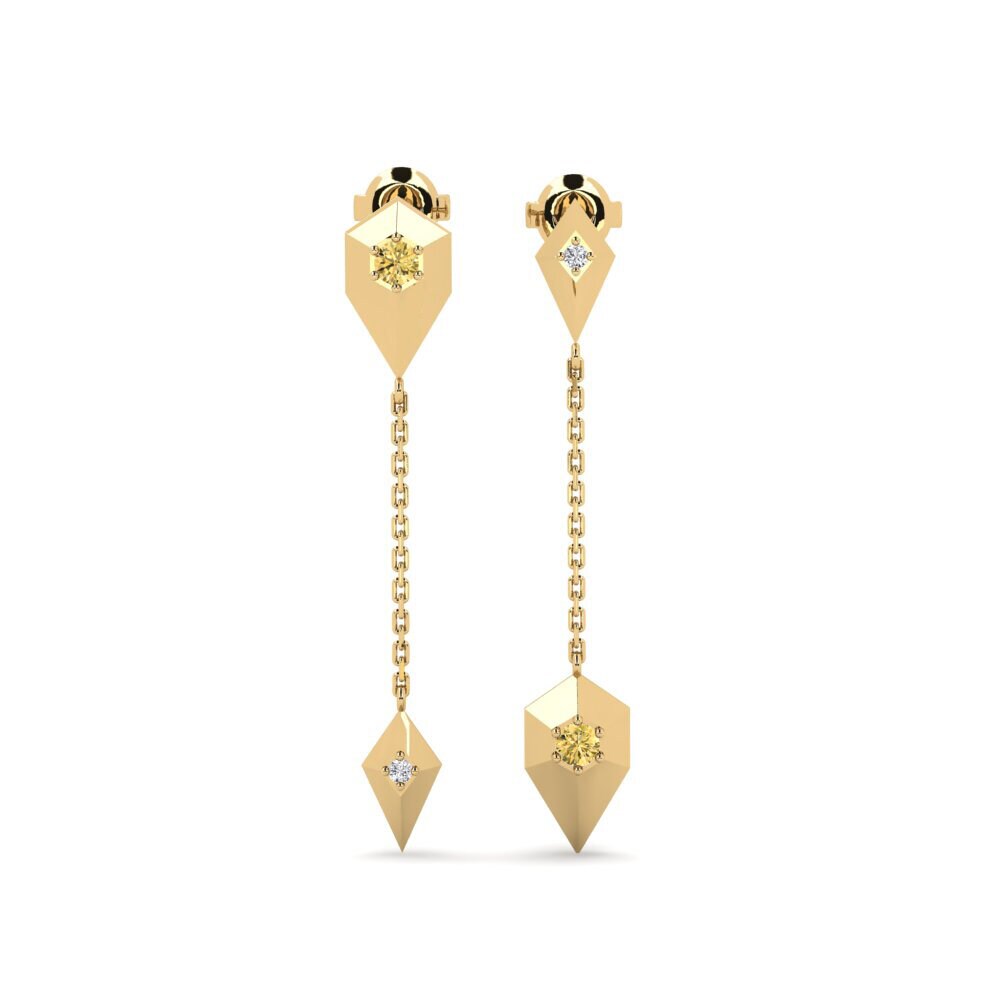 Yellow Diamond Women's Earring Gongola