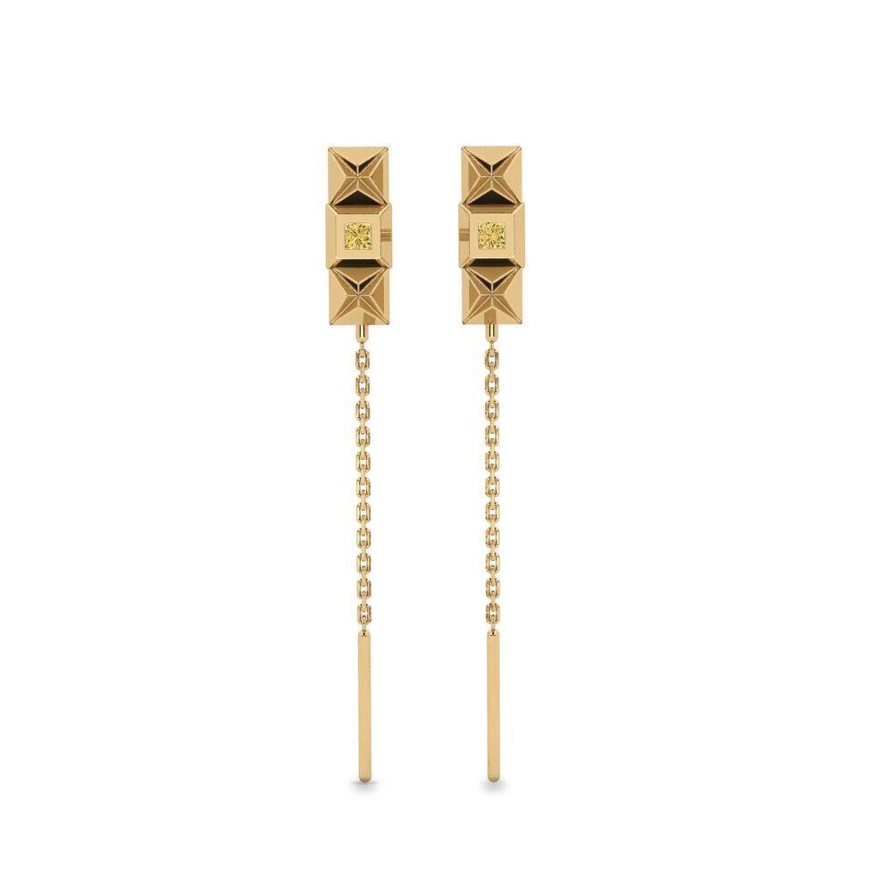 Yellow Diamond Women's Earring Gonia