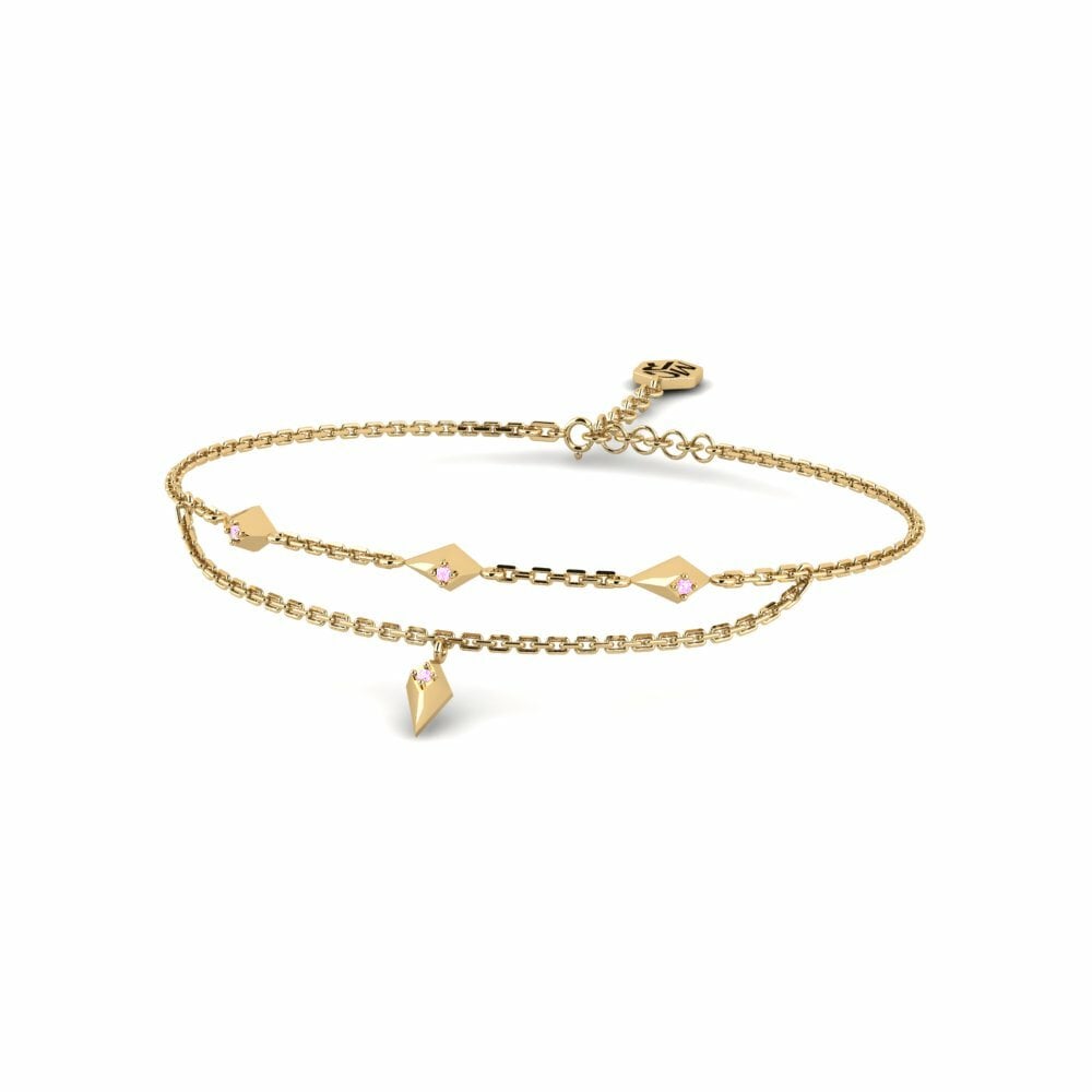 Pink Sapphire Women's Bracelet Hongshui