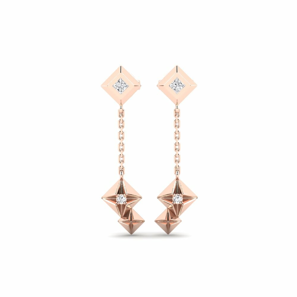9ct Rose Gold Women's Earring Hrani