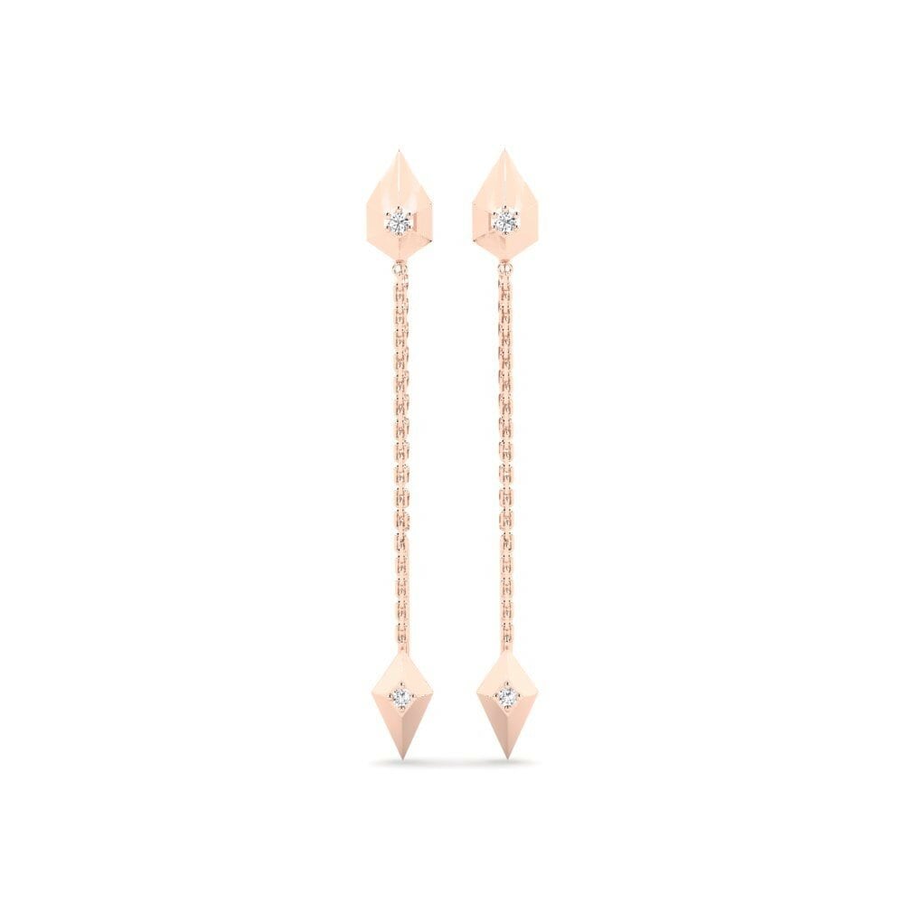 9ct Rose Gold Women's Earring Hunyani