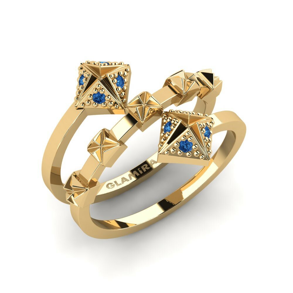Dark Blue Zirconia Ring Inguni