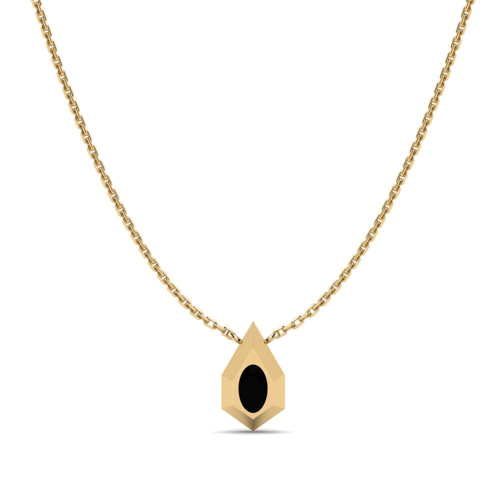 Black Sapphire Women's Necklace Jhelum