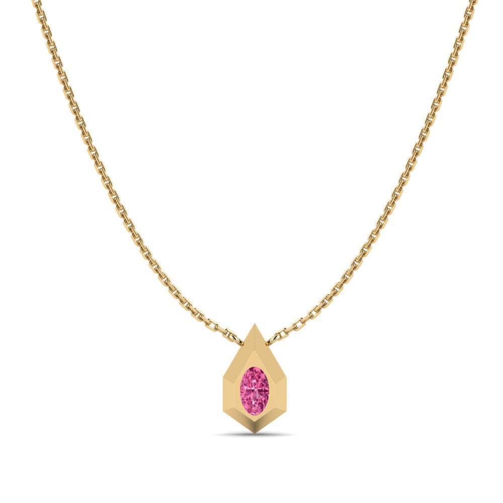 Tormalina Rosa Collana da donna Jhelum