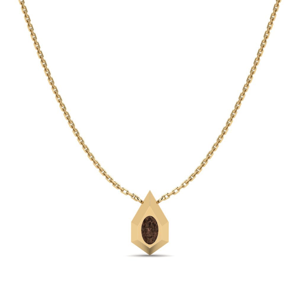 Smoky Quartz Women's Necklace Jhelum