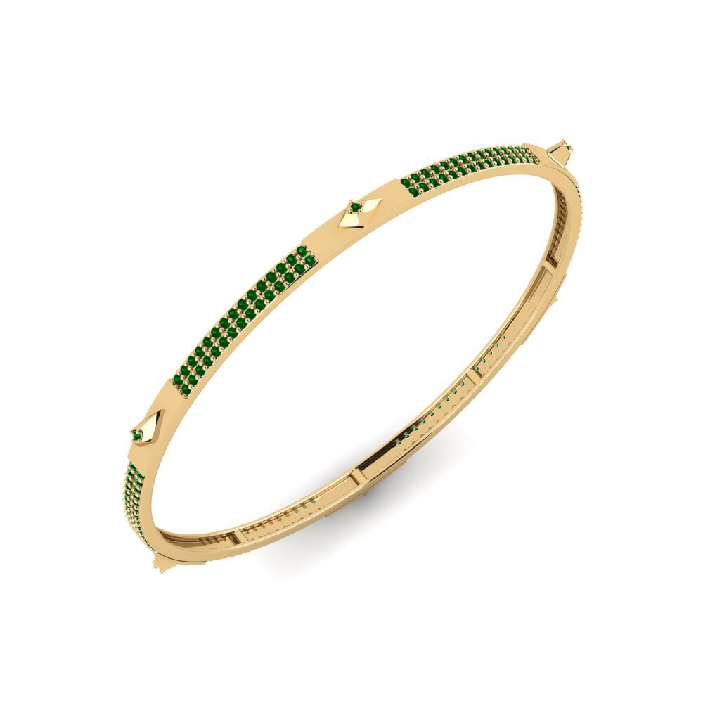 Green Zirconia Women's Bangle Jialing