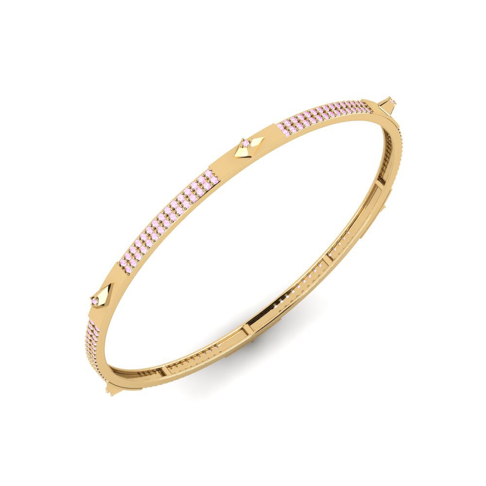 Pink Sapphire Women's Bangle Jialing