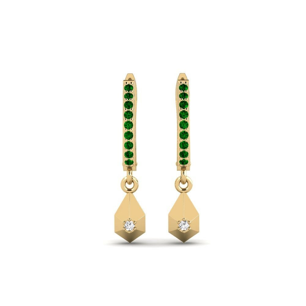 Zircone Verde Orecchino da donna Jooksu
