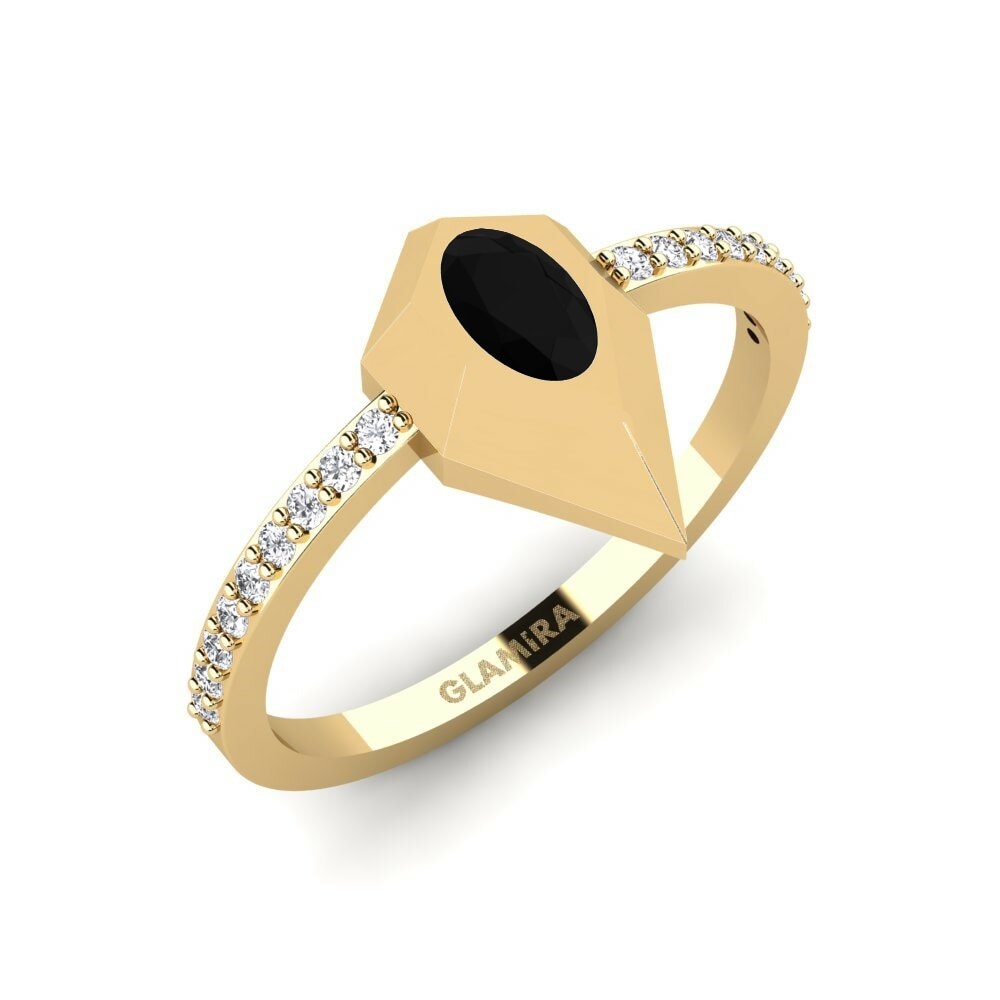 Black Sapphire Engagement Ring Jubba