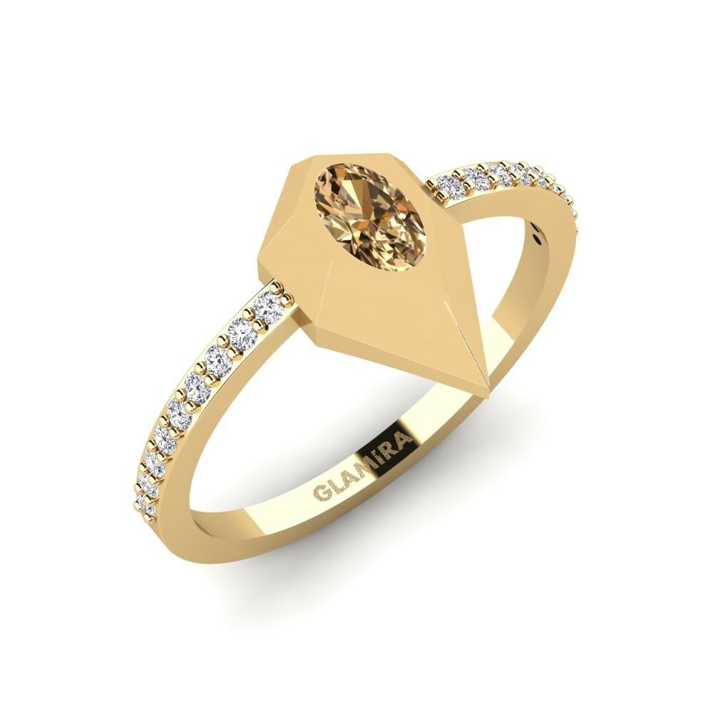 Brown Diamond Engagement Ring Jubba