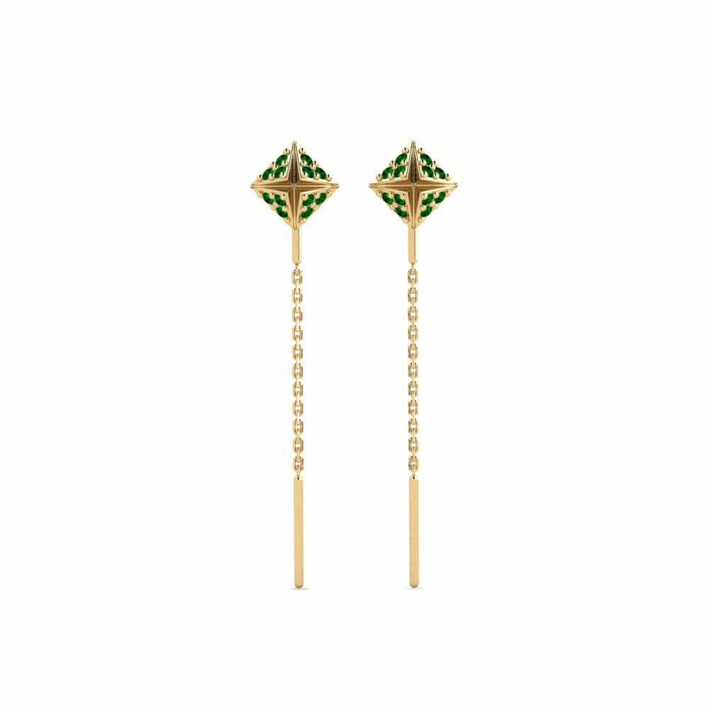 Zircone Verde Orecchino da donna Kampas - A