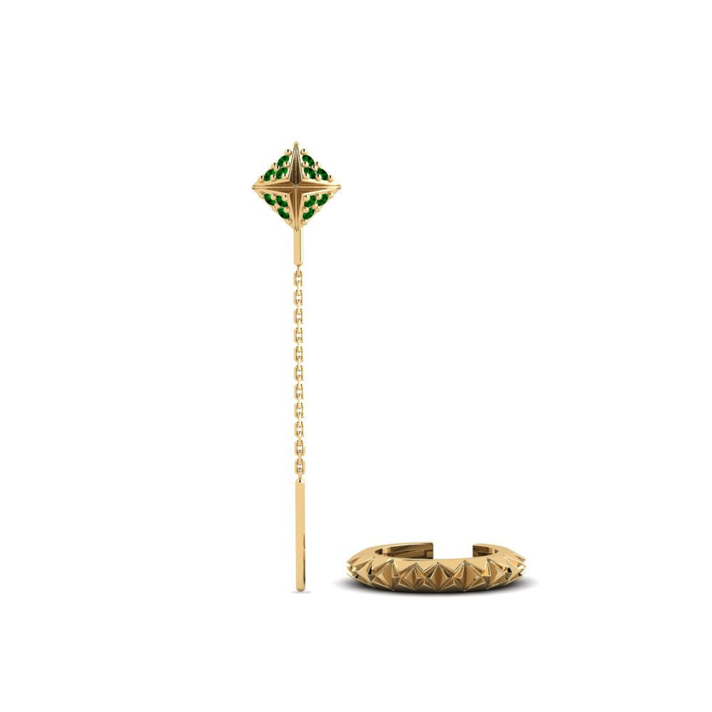 Zircone Verde Orecchino da donna Kampas - SET