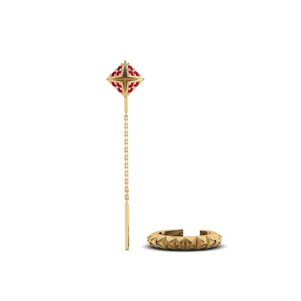 Delima Anting-anting wanita Kampas - SET