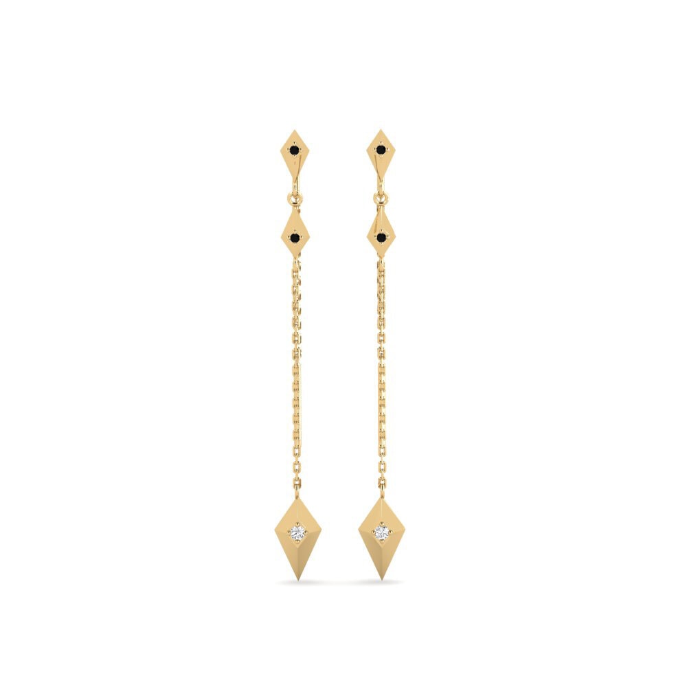 Black Sapphire Women's Earring Katsinali - A