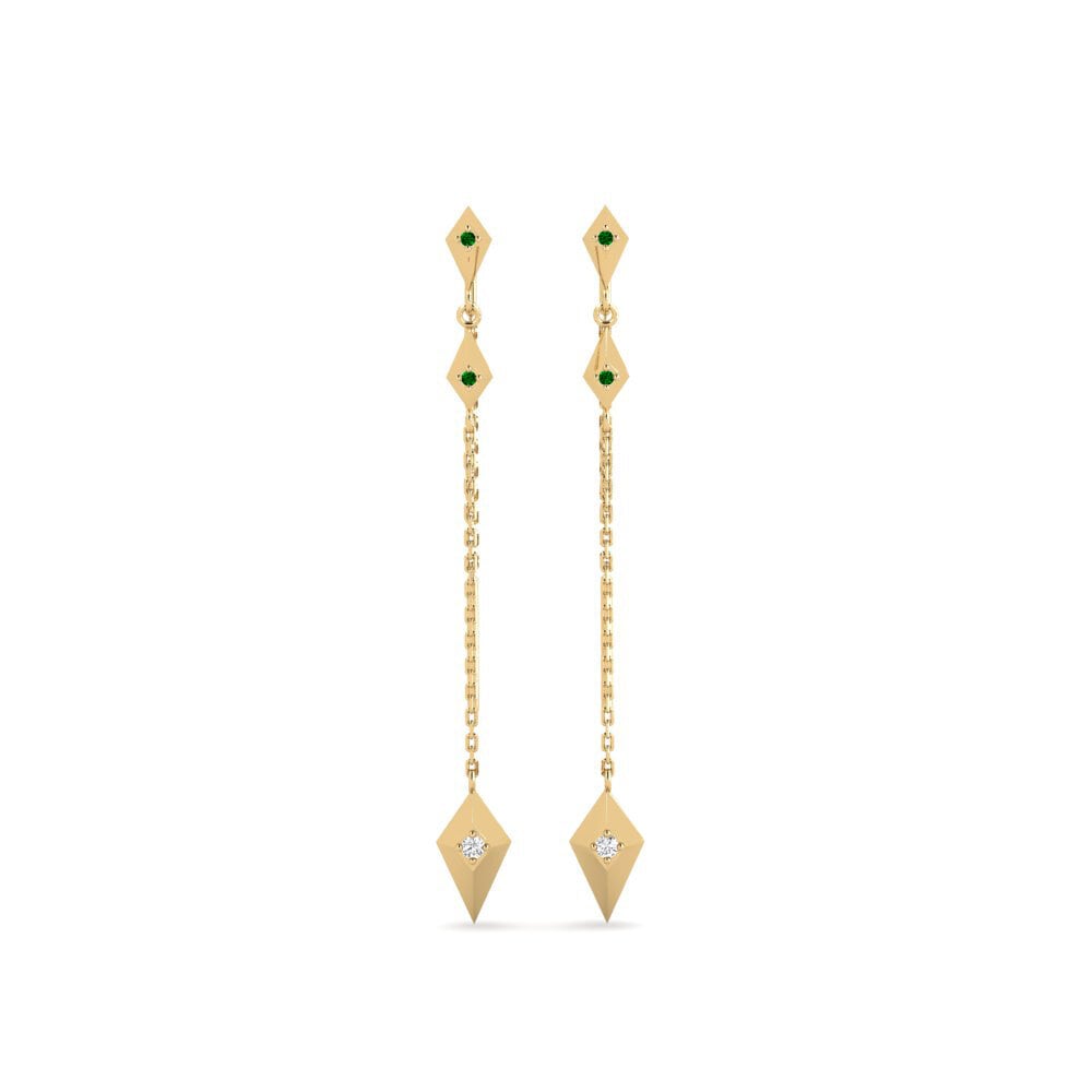 Zircone Verde Orecchino da donna Katsinali - A