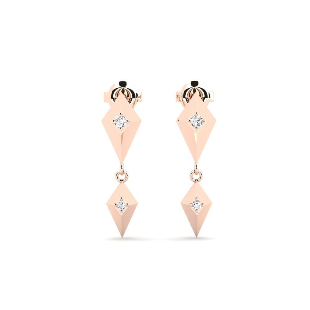 9ct Rose Gold Women's Earring Katsinali - B