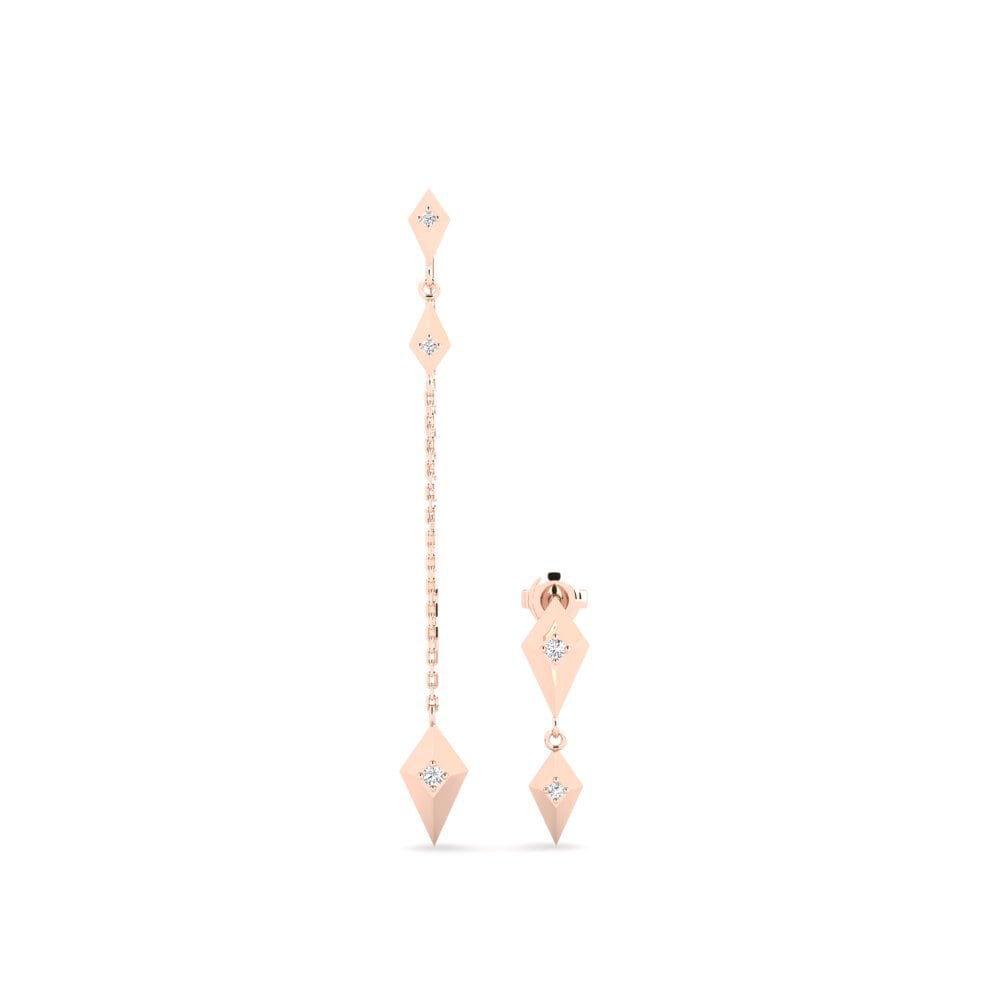 9ct Rose Gold Women's Earring Katsinali - SET
