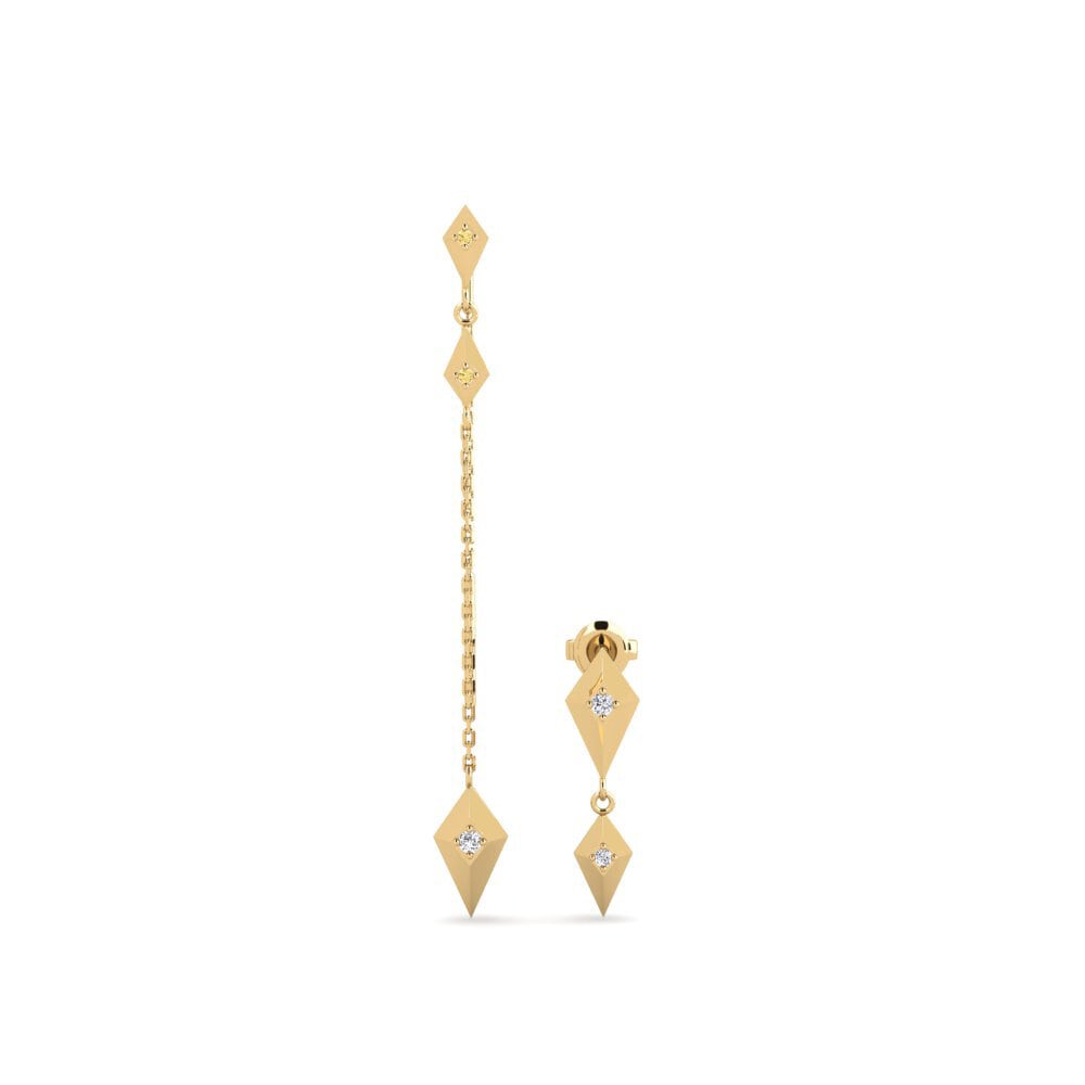 Yellow Diamond Women's Earring Katsinali - SET
