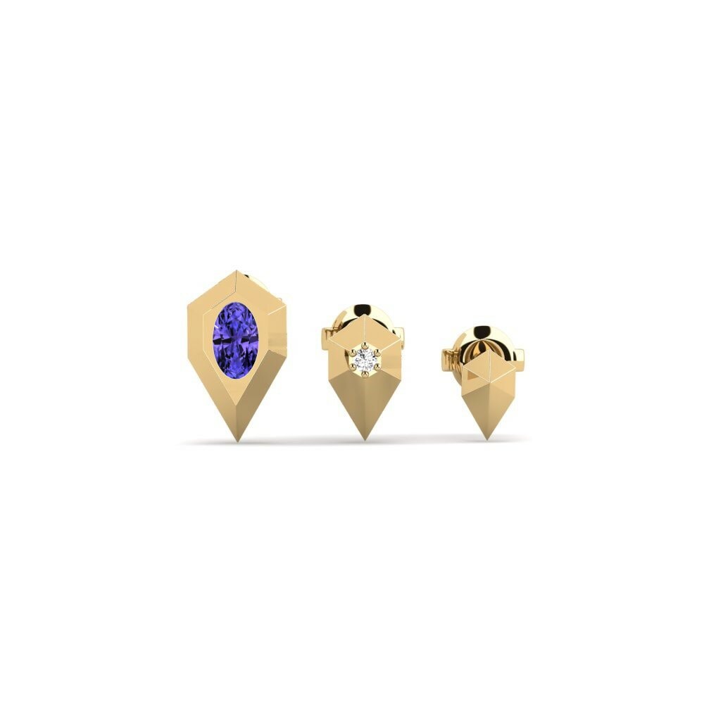 Tanzanit Anting-anting wanita Komadugu - SET