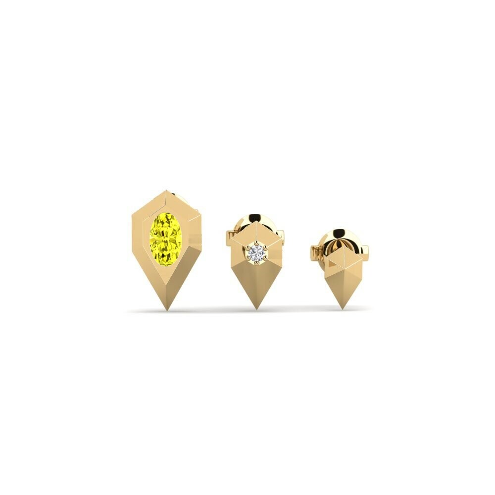 Yellow Diamond Women's Earring Komadugu - SET