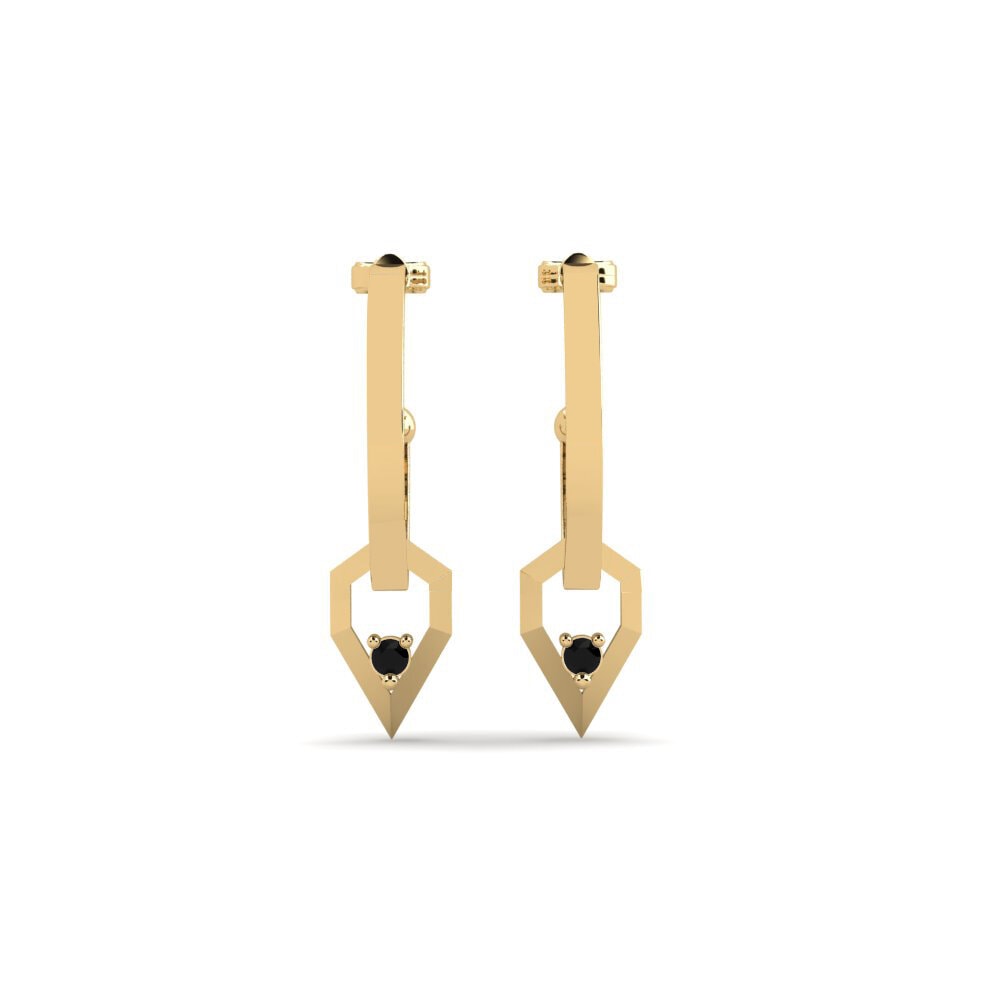 Black Sapphire Women's Earring Komatidete