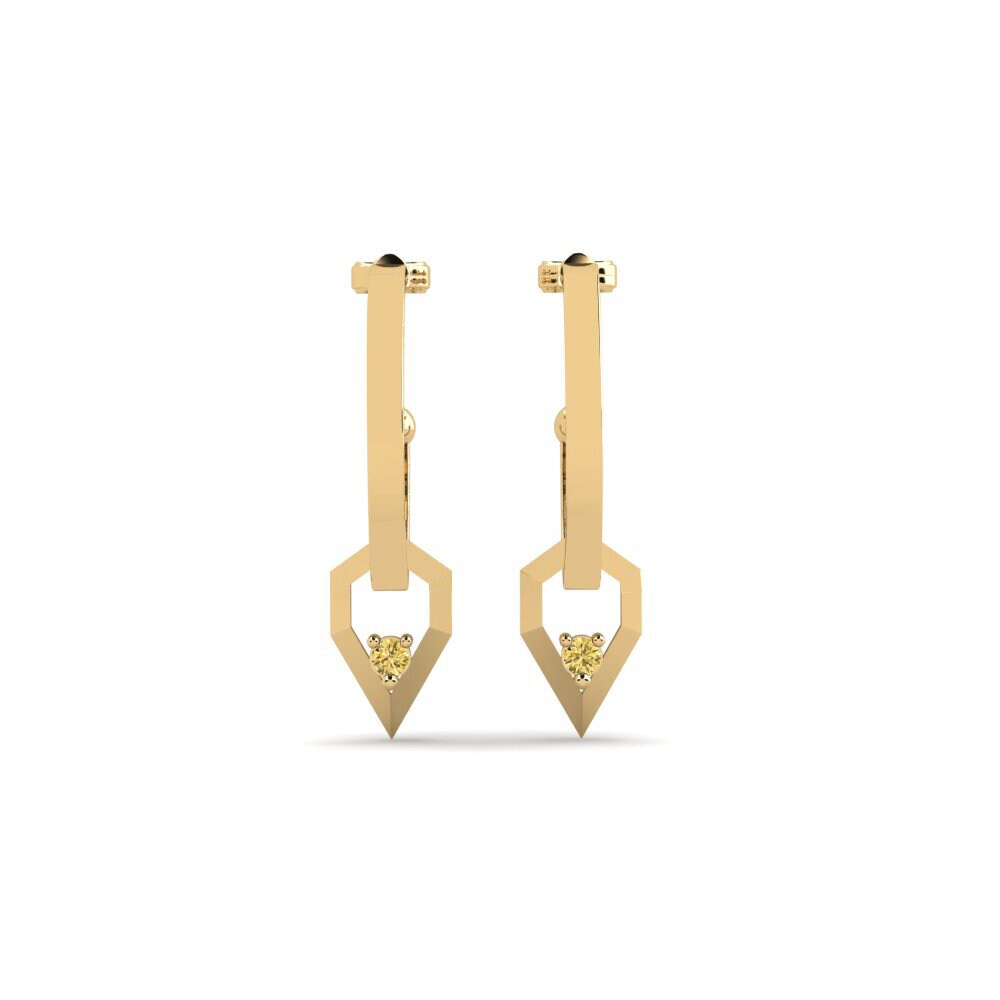 Yellow Diamond Women's Earring Komatidete