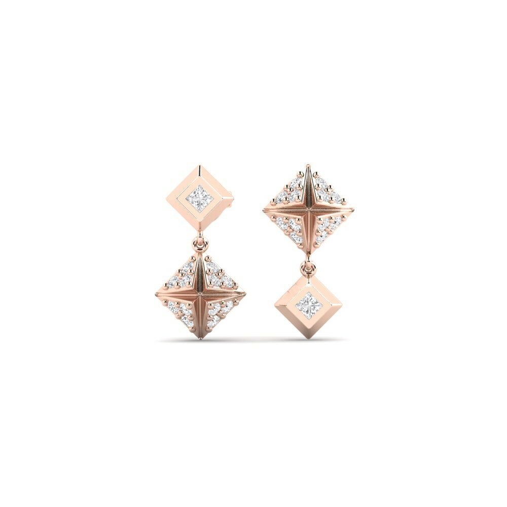 9ct Rose Gold Women's Earring Kulma
