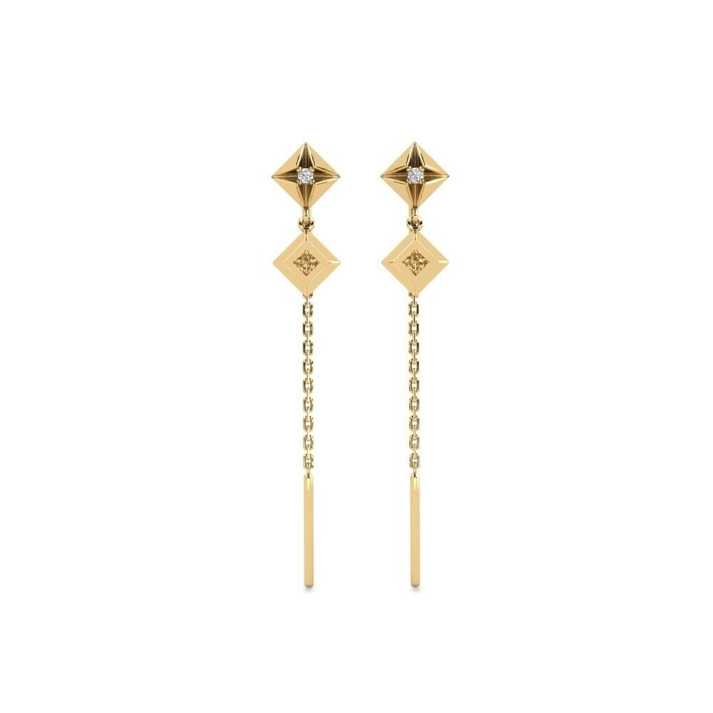 Brown Diamond Women's Earring Kusurwoyi