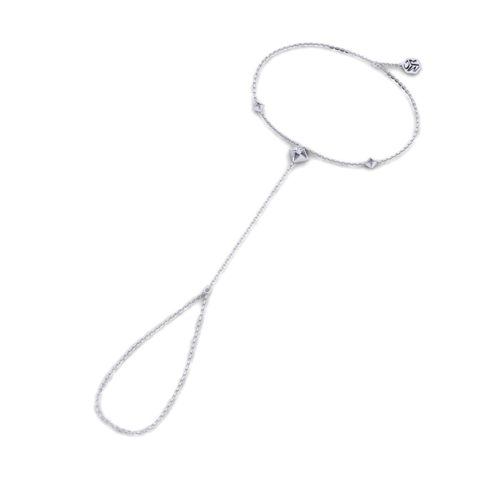 Oro Bianco 375 Women's Finger Bracelets Kvadrangula