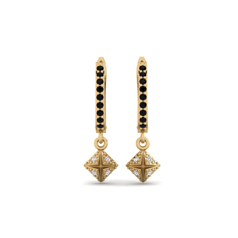 Black Diamond Women's Earring Kvadratas