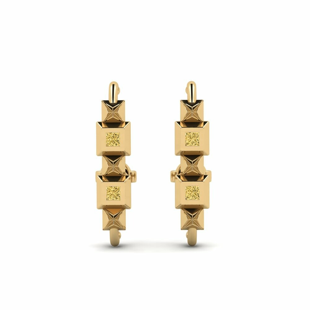 Yellow Diamond Women's Earring Kwen