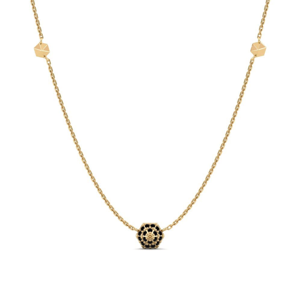 Black Diamond Women's Necklace Liyathela