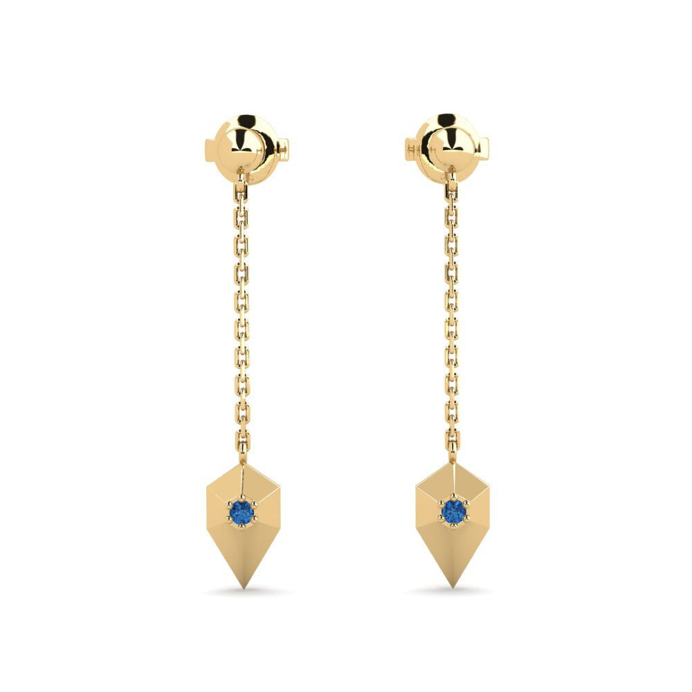 Dark Blue Zirconia Women's Earring Luapula