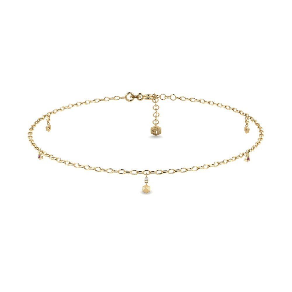 Rhodolite Garnet Women's Anklet Agyaman